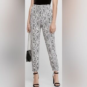 Express Gray Snakeskin Joggers Size XS NWT